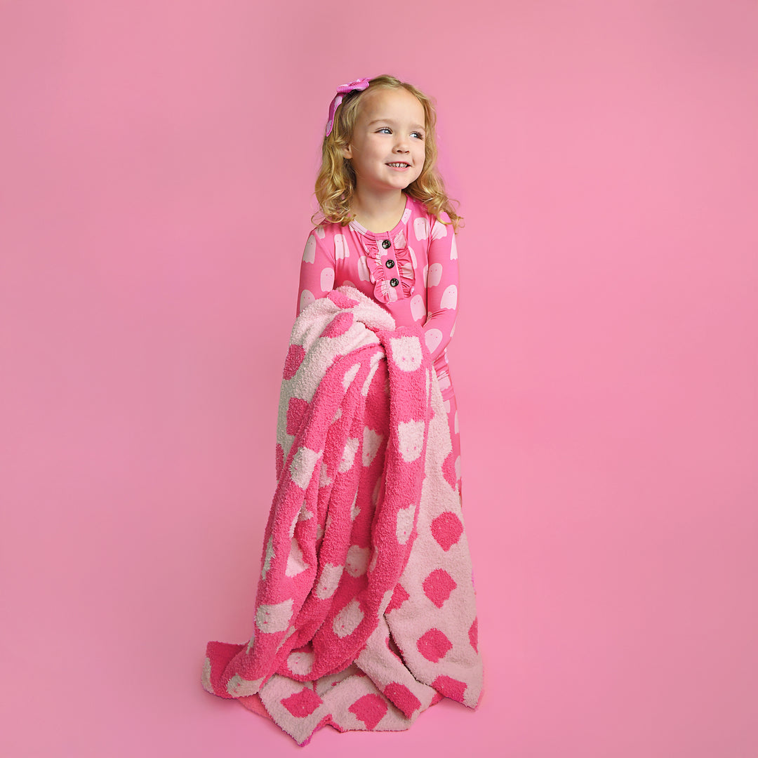 Draven Pink Ghost RUFFLE TWO PIECE - Gigi and Max