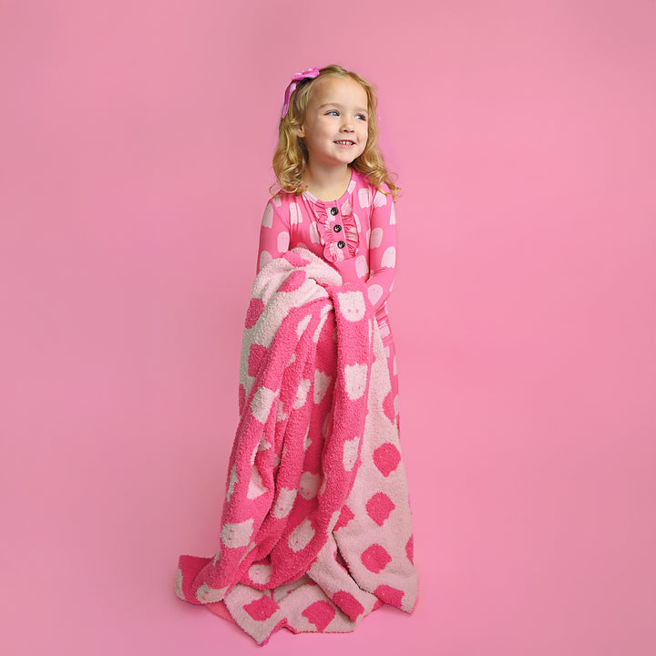 Draven Pink Ghost RUFFLE TWO PIECE - Gigi and Max