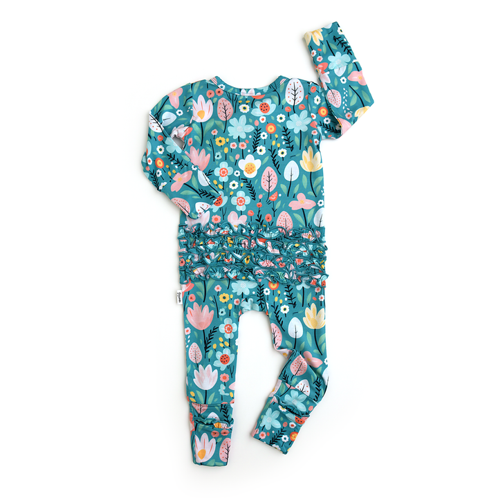 Flower Garden V RUFFLE ZIP