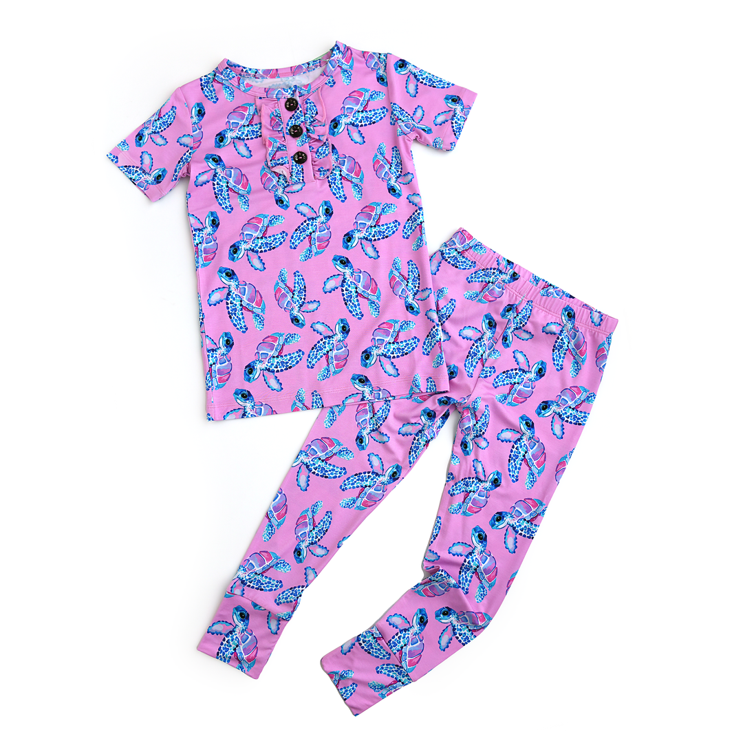 Waverly Sea Turtles RUFFLE TWO PIECE - Gigi and Max