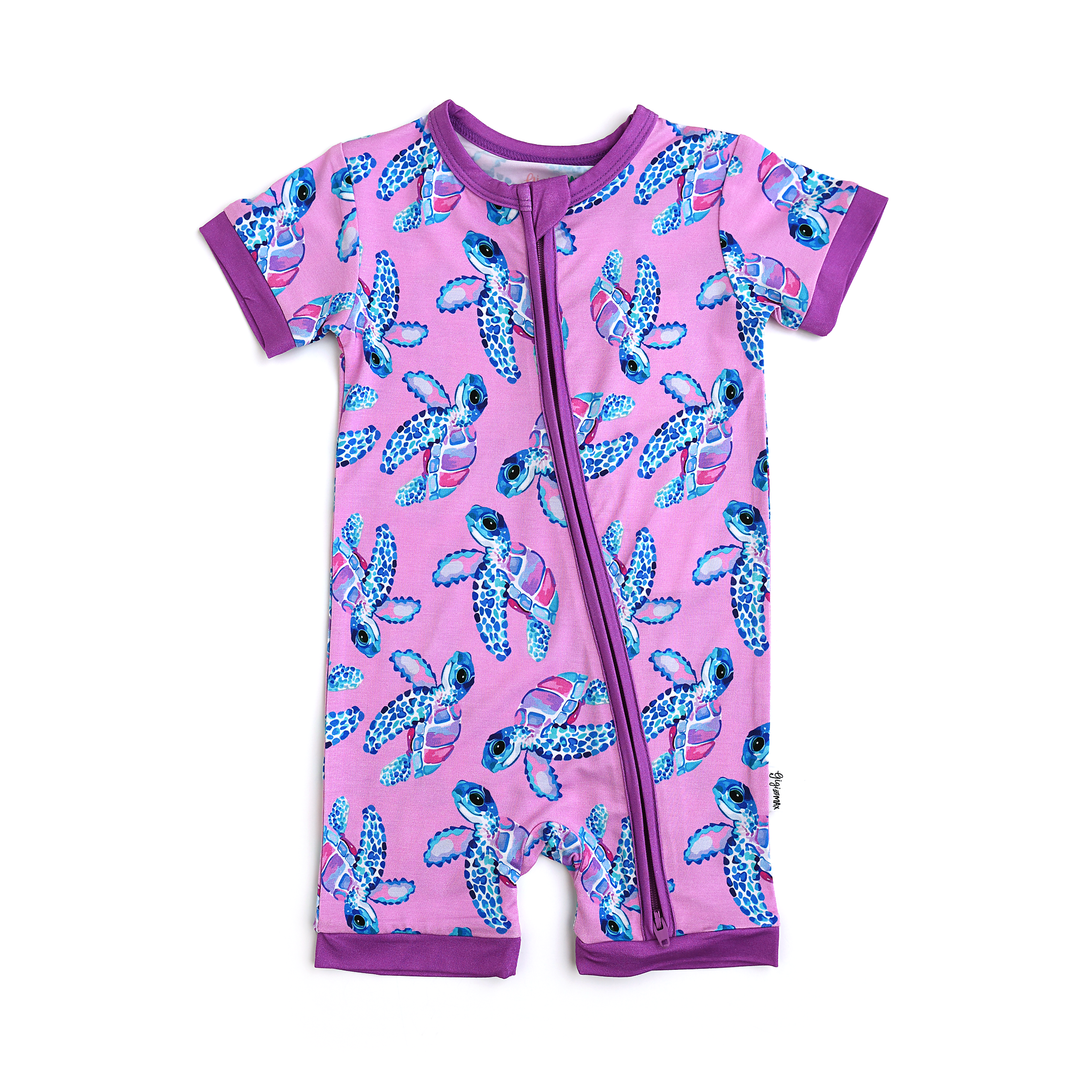 Waverly Sea Turtles SHORTY ZIP - Gigi and Max
