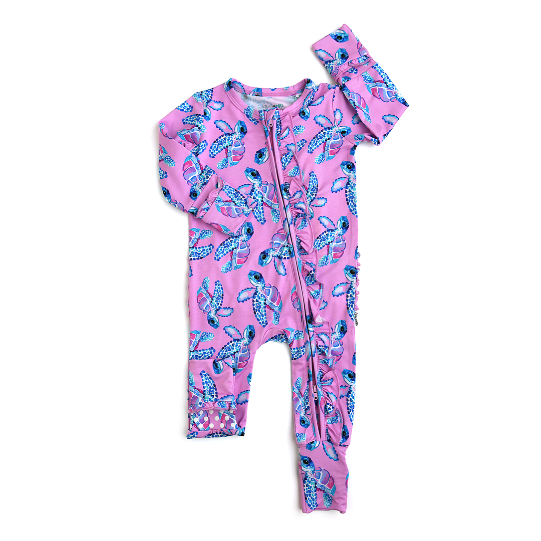 Waverly Sea Turtles RUFFLE ZIP - Gigi and Max