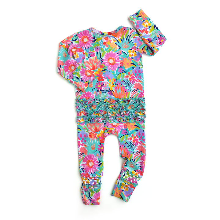 Megan Floral RUFFLE ZIP - Gigi and Max