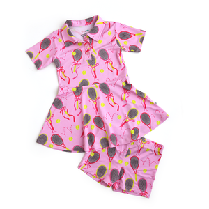 Serena Pink Tennis ATHLETIC SPORTS DRESS WITH MATCHING SHORTS - Gigi and Max