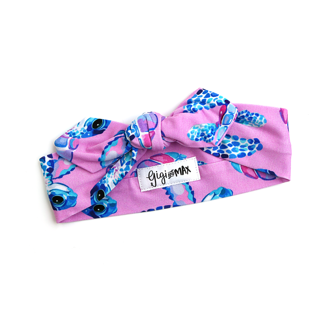 Waverly Sea Turtles TOPKNOT HEADBAND - Gigi and Max