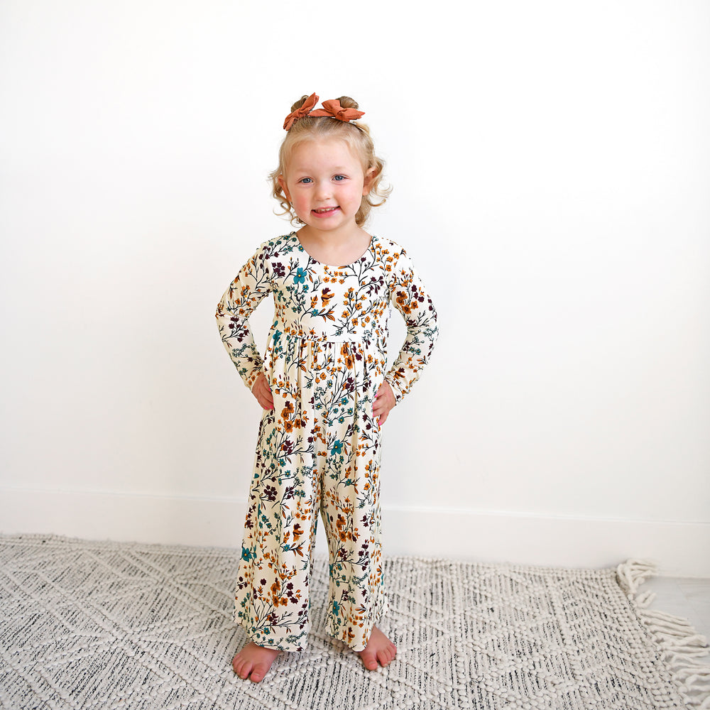 Maren Floral WIDE LEG ROMPER - Gigi and Max