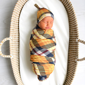 River Plaid SWADDLE - Gigi and Max