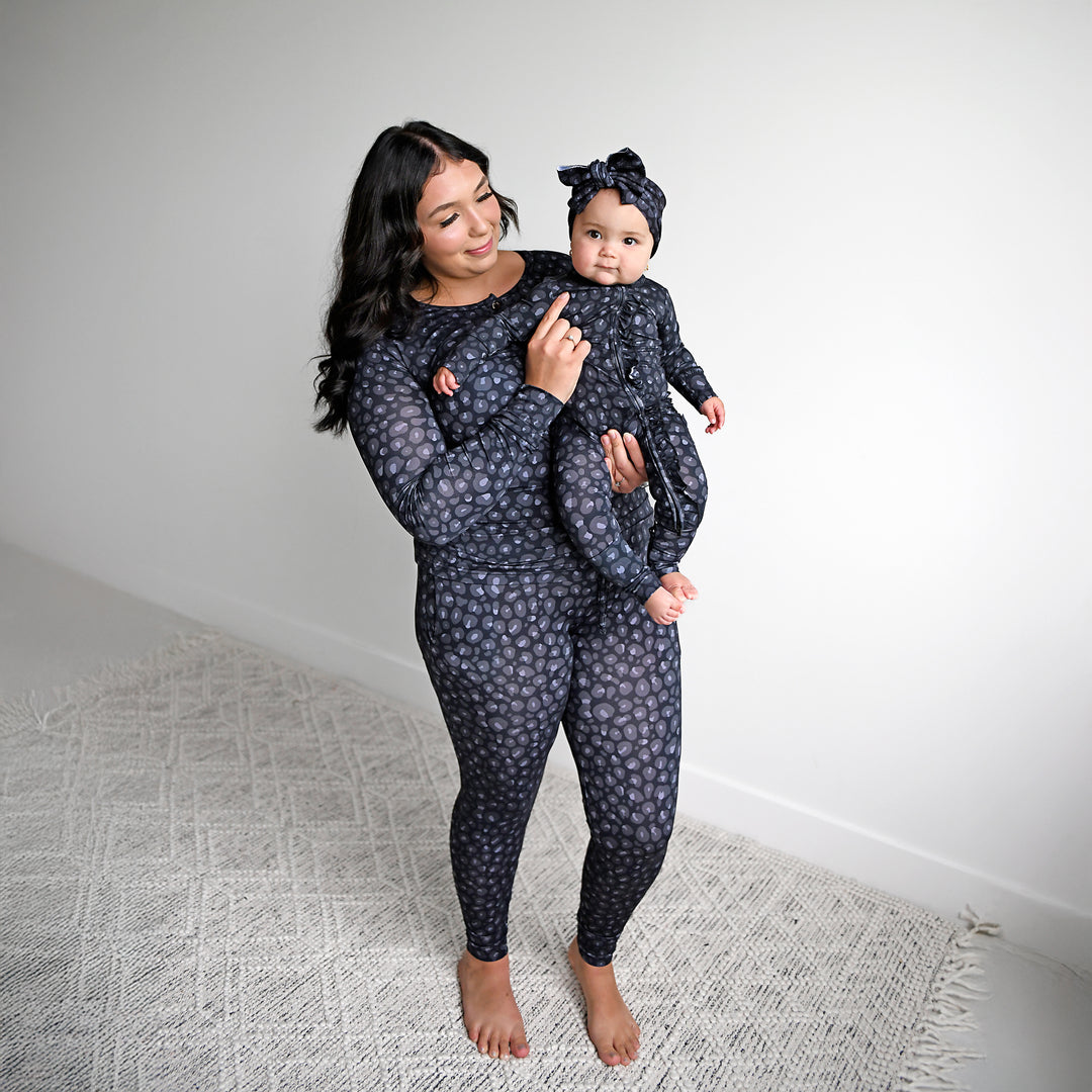 Ash Black Leopard RUFFLE ZIP - Gigi and Max