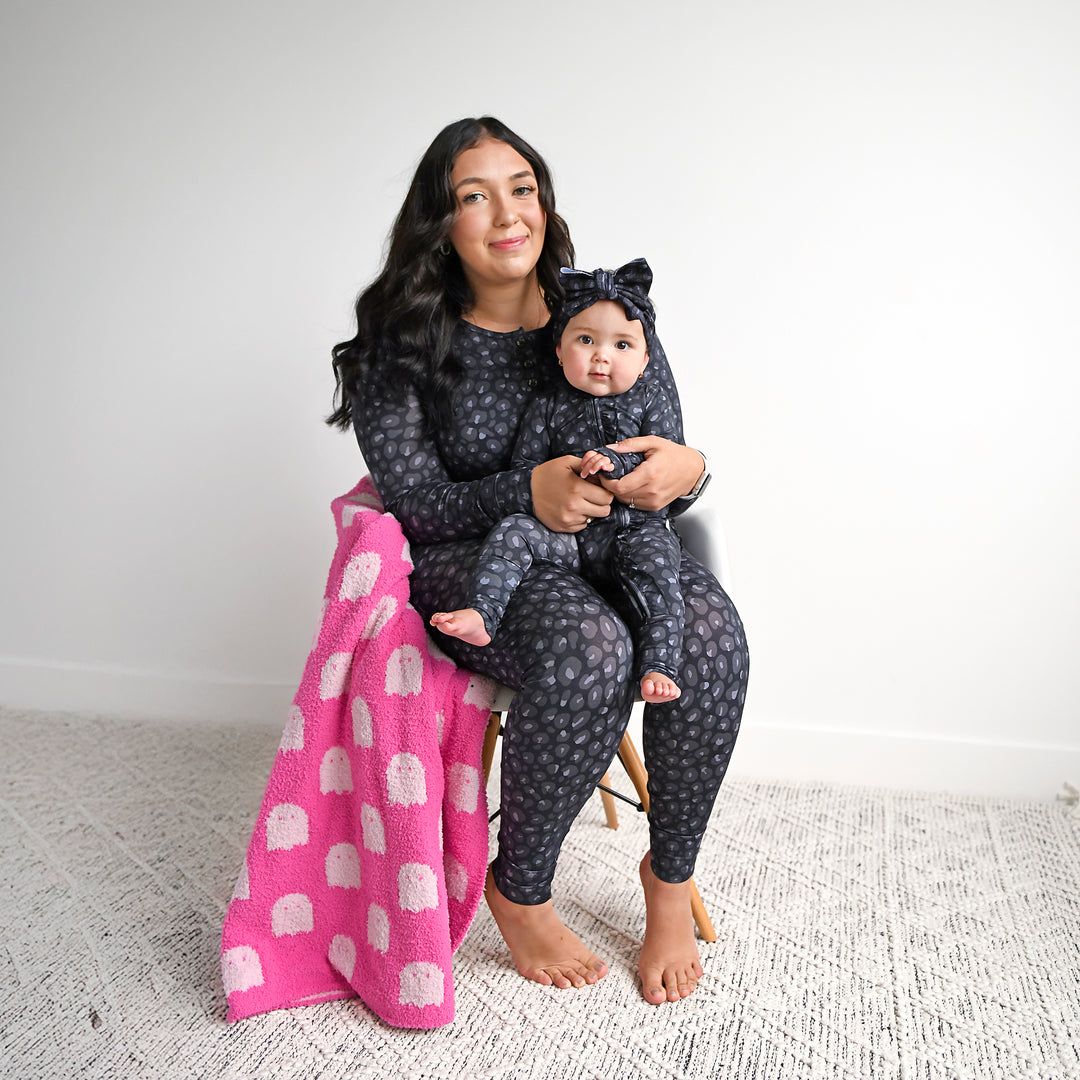 Ash Black Leopard RUFFLE ZIP - Gigi and Max