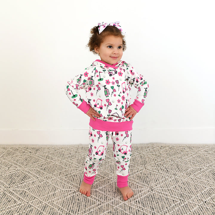 Lexi Pink Golf CLIP BOW - Gigi and Max