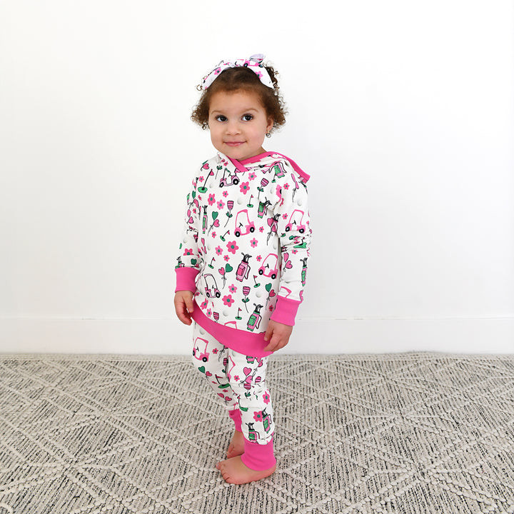 Lexi Pink Golf CLIP BOW - Gigi and Max