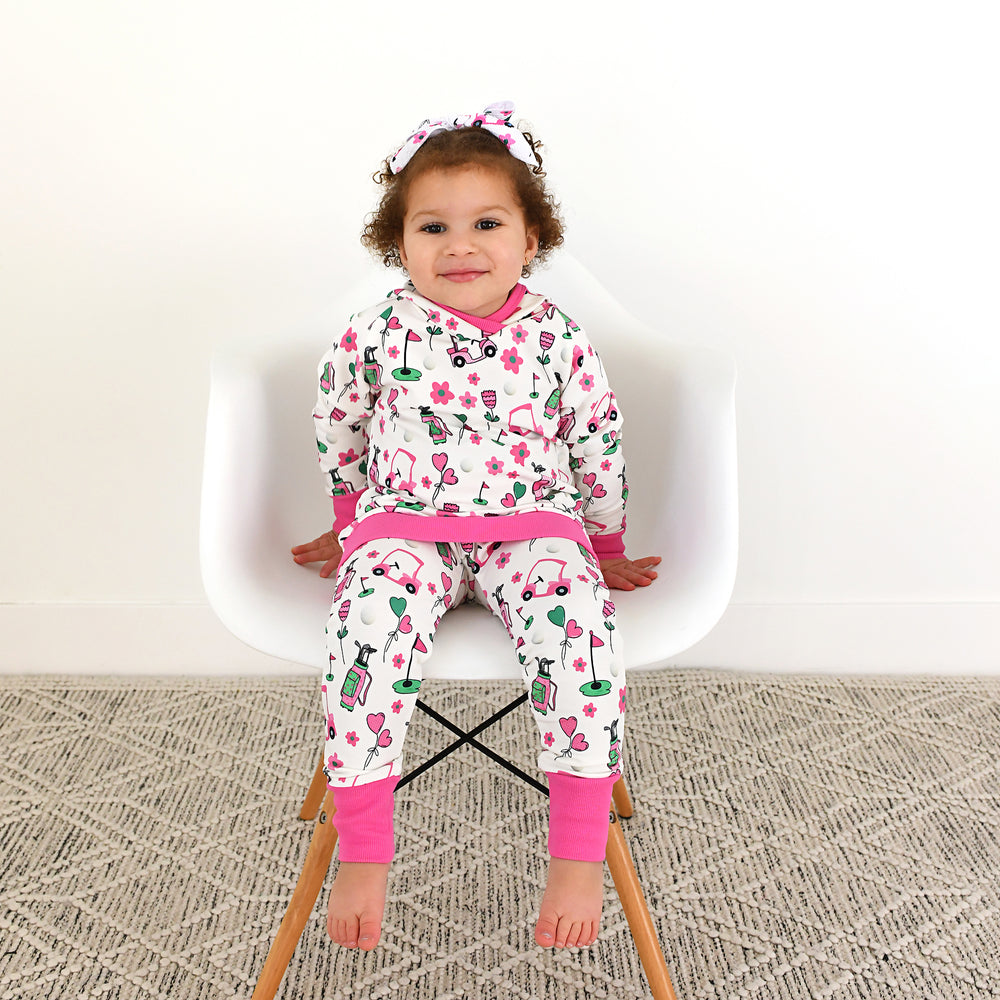 Lexi Pink Golf CLIP BOW - Gigi and Max
