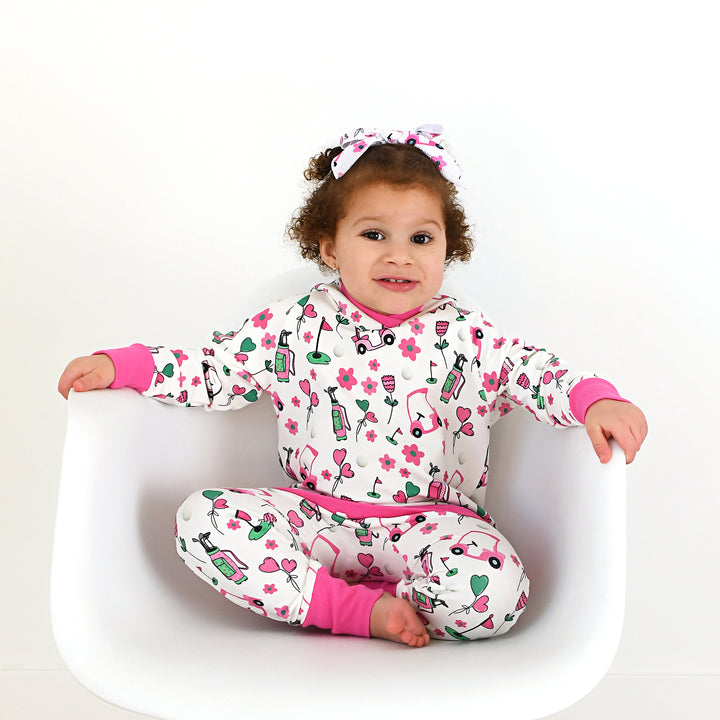 Lexi Pink Golf CLIP BOW - Gigi and Max