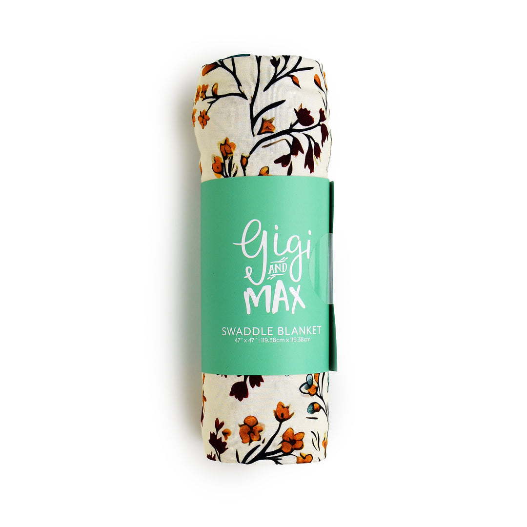 Maren Floral SWADDLE - Gigi and Max