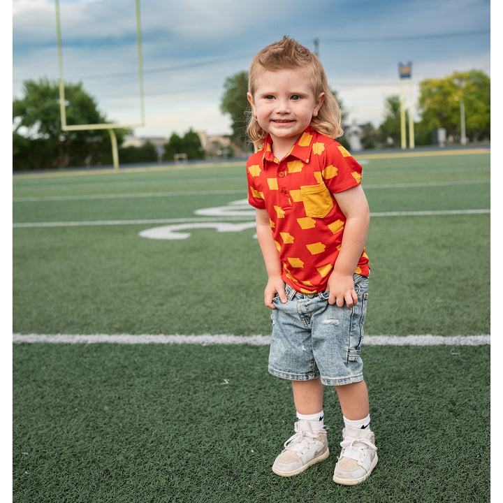 Iowa State Cardinal & Gold POLO SHIRT - Gigi and Max