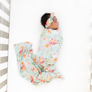 Mae Floral SWADDLE - Gigi and Max
