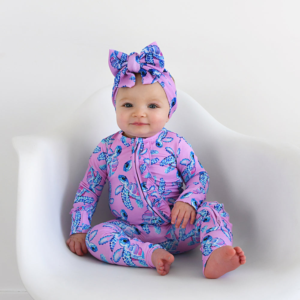 Waverly Sea Turtles RUFFLE ZIP - Gigi and Max