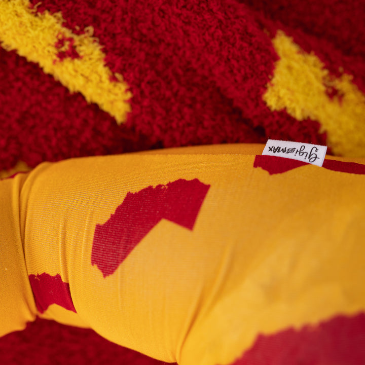 California Gold & Cardinal PLUSH BLANKET - Gigi and Max