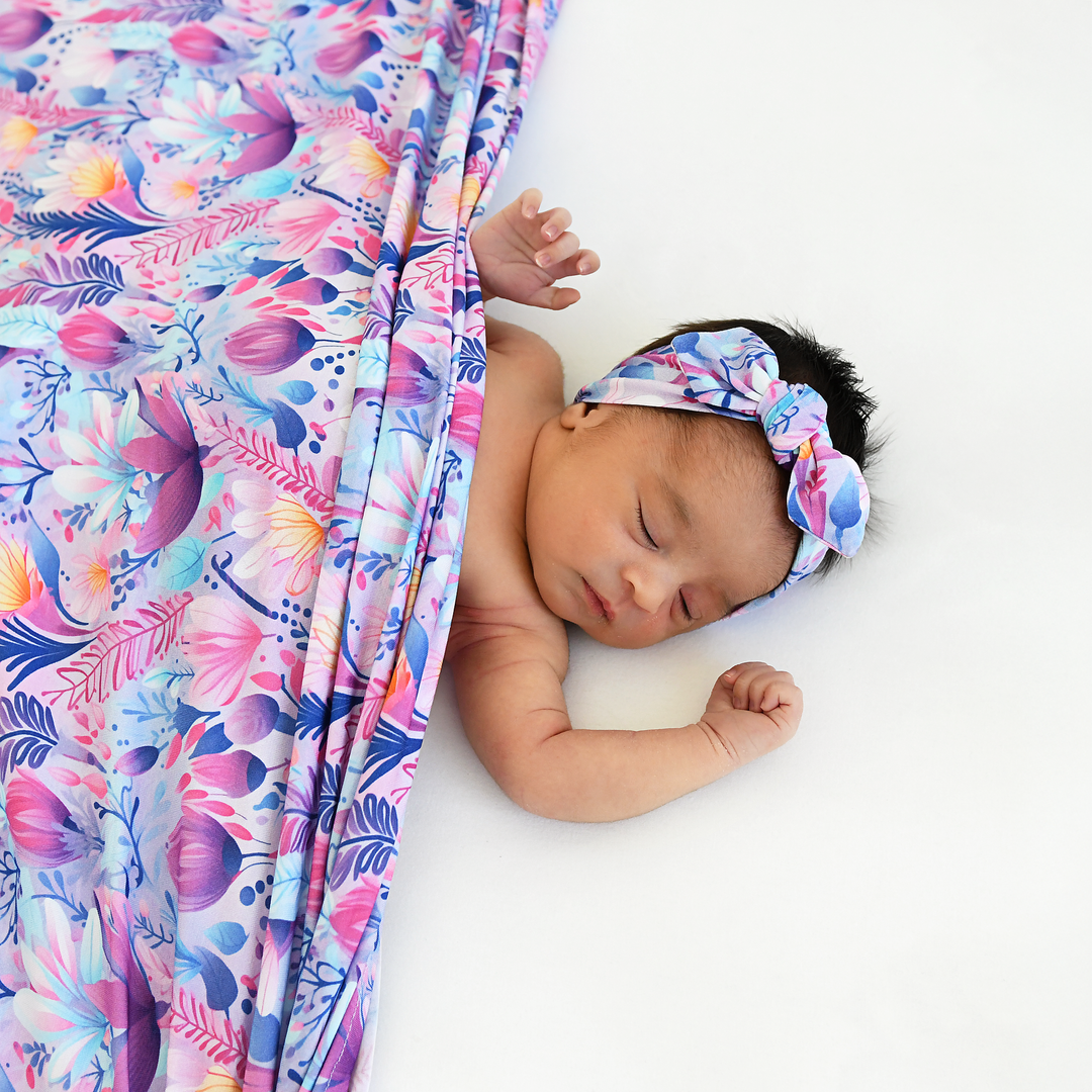 Ayla Floral TOPKNOT HEADBAND - Gigi and Max