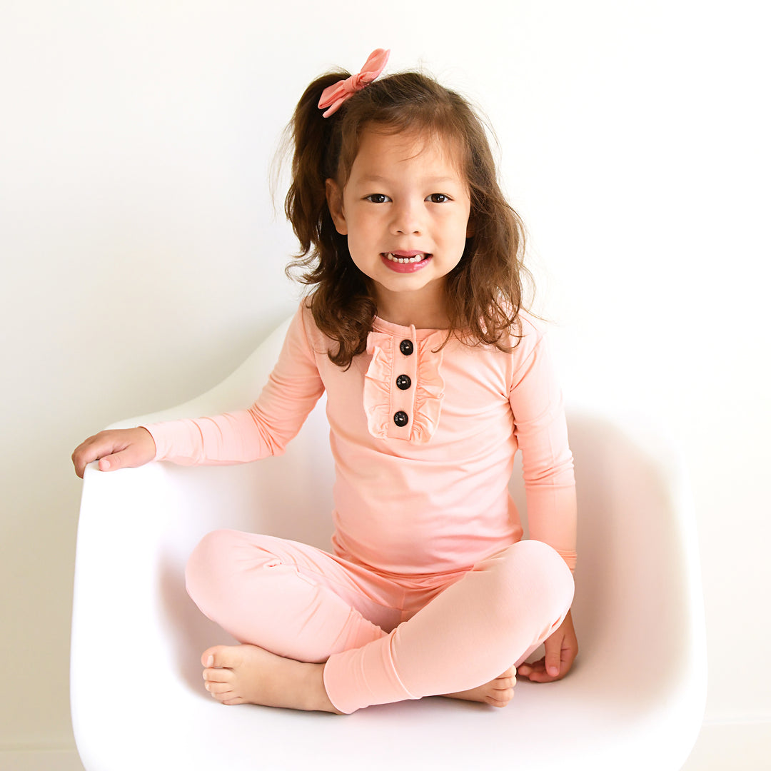 Olivia Pink RUFFLE TWO PIECE - Gigi and Max