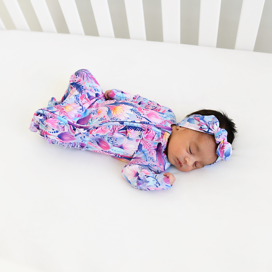 Ayla Floral TOPKNOT HEADBAND - Gigi and Max