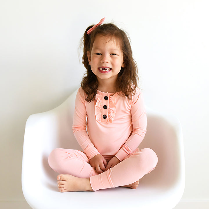 Olivia Pink RUFFLE TWO PIECE - Gigi and Max