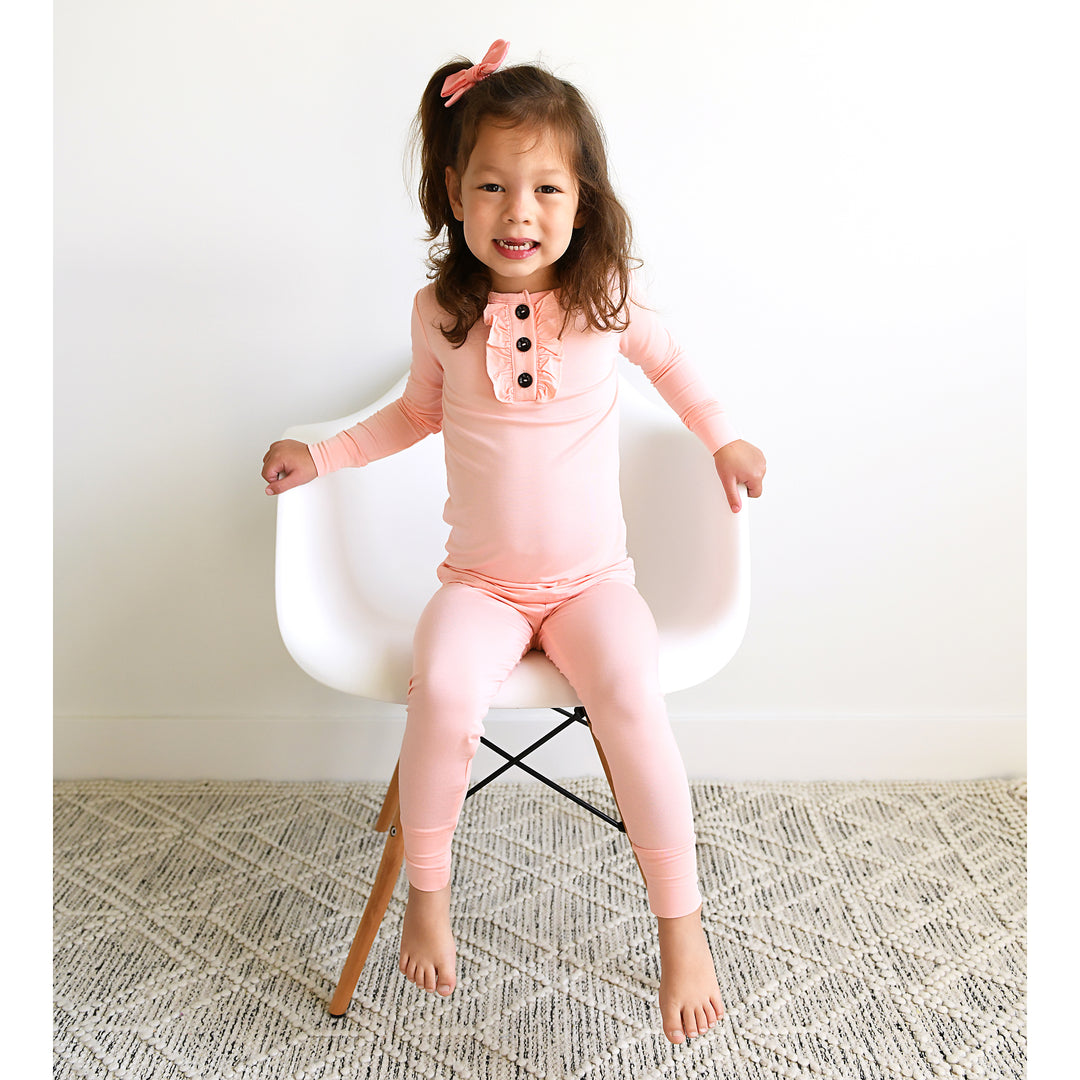 Olivia Pink RUFFLE TWO PIECE - Gigi and Max