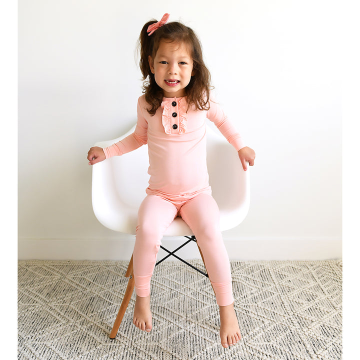 Olivia Pink RUFFLE TWO PIECE - Gigi and Max