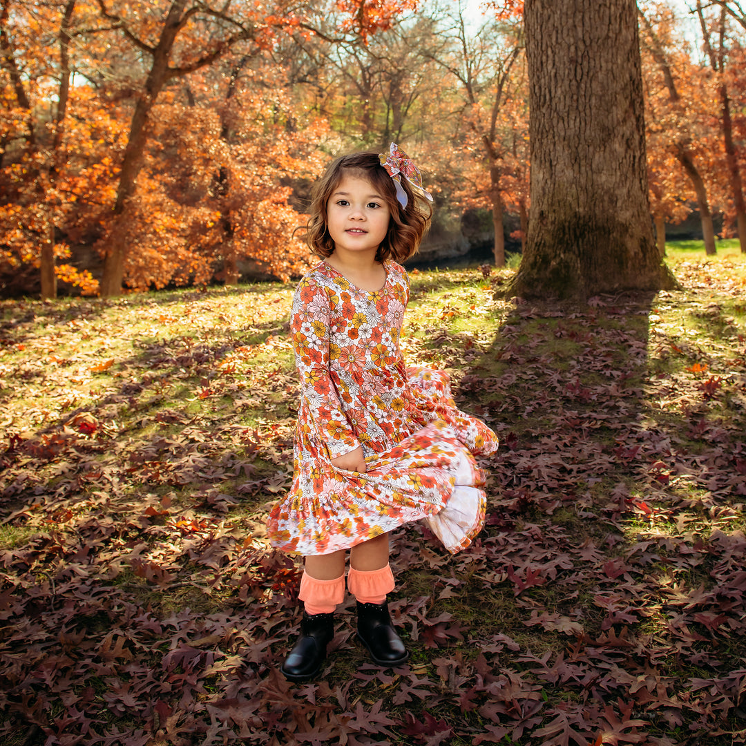 Peach RUFFLE SOCKS - Gigi and Max
