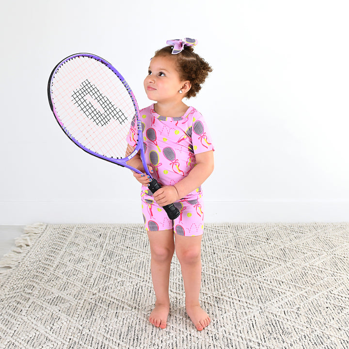 Serena Pink Tennis TWO PIECE - SHORTS - Gigi and Max