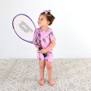 Serena Pink Tennis TWO PIECE - SHORTS - Gigi and Max