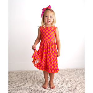 Eric Orange TANK RUFFLE TWIRL DRESS - Gigi and Max