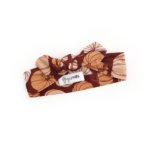 Salem Pumpkin TOPKNOT HEADBAND - Gigi and Max