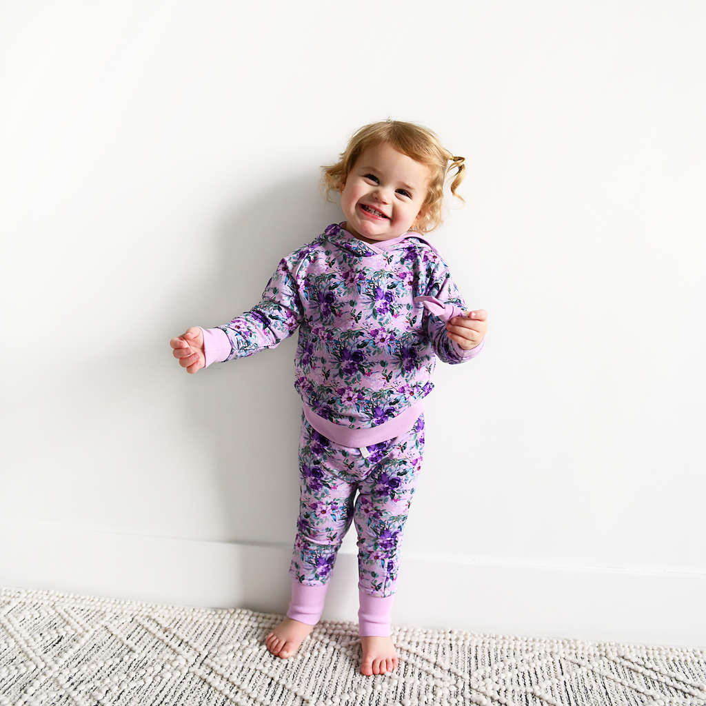 Baby girl hoodie set hot sale