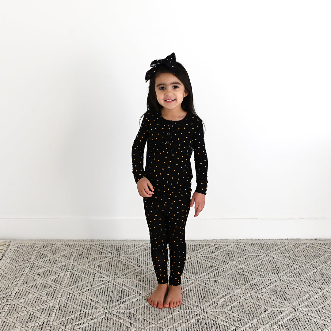 Hope Gold Dot CLIP BOW - Gigi and Max