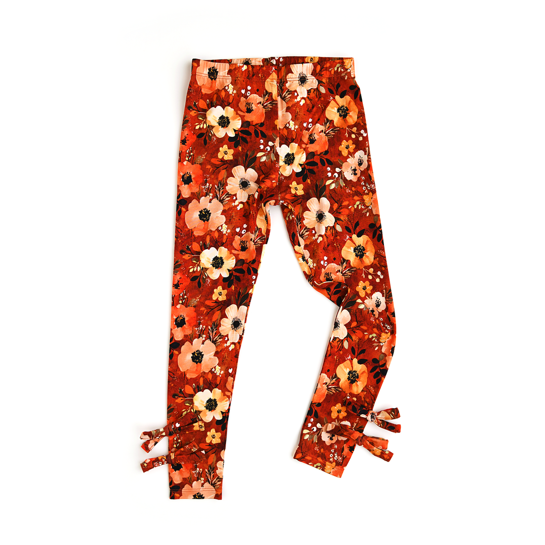 Auburn BOW LEGGINGS - Gigi and Max