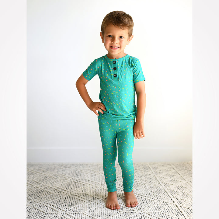 Teal Sprinkles TWO PIECE - Gigi and Max