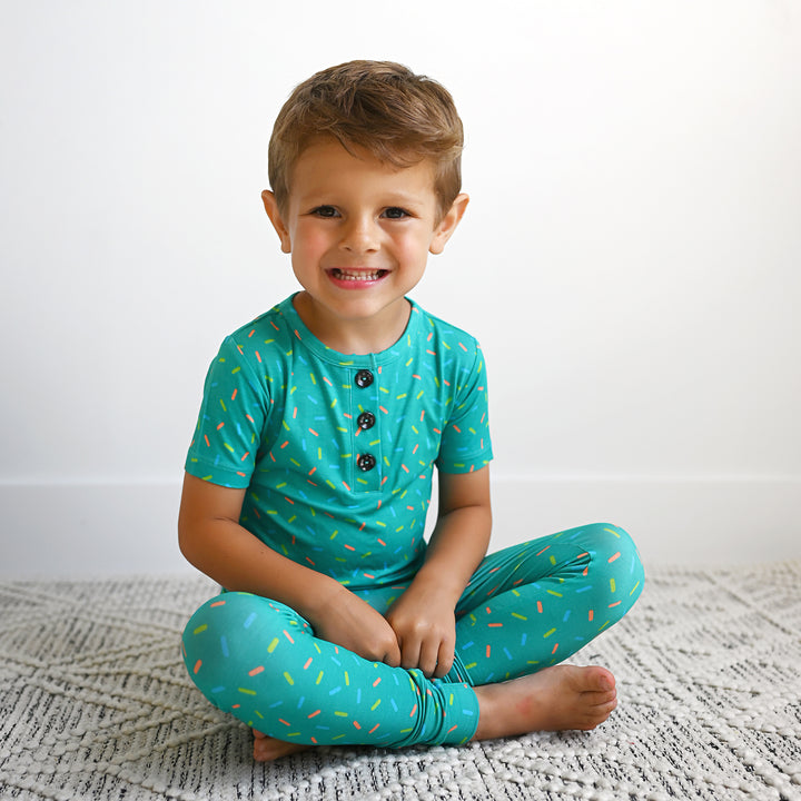 Teal Sprinkles TWO PIECE - Gigi and Max