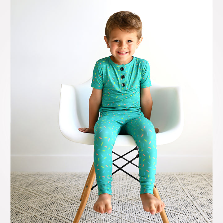Teal Sprinkles TWO PIECE - Gigi and Max