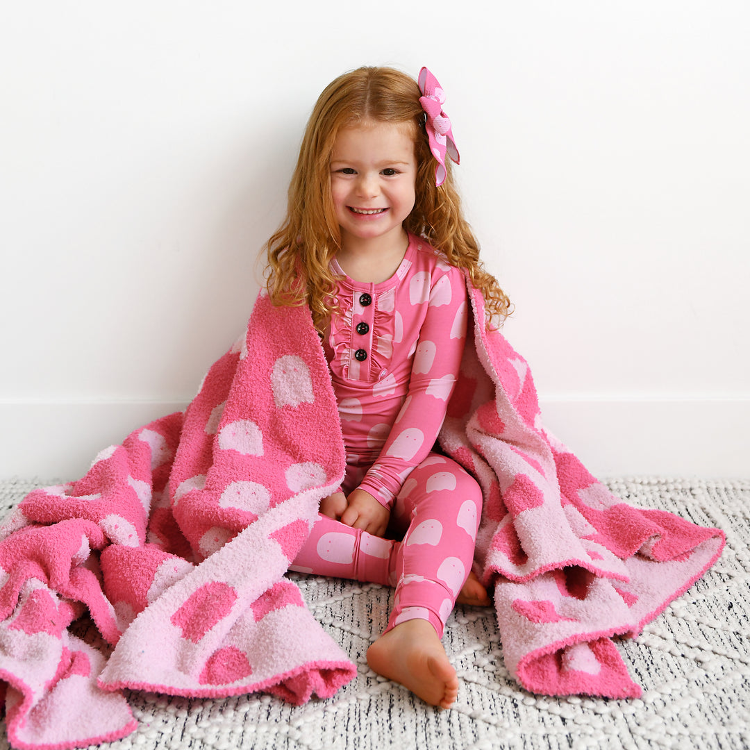 Draven Pink Ghost RUFFLE TWO PIECE - Gigi and Max