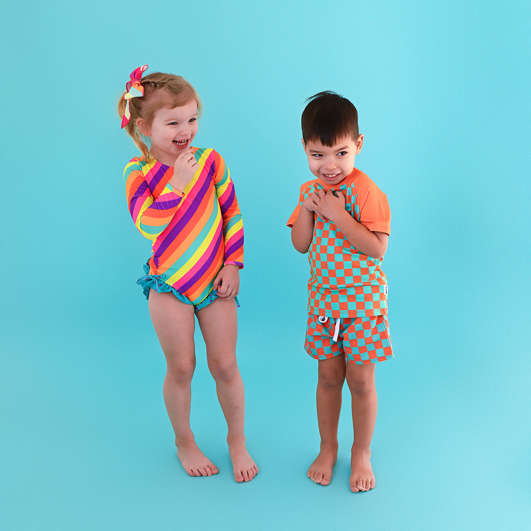 Spencer Checks SWIM SHIRT - Gigi and Max