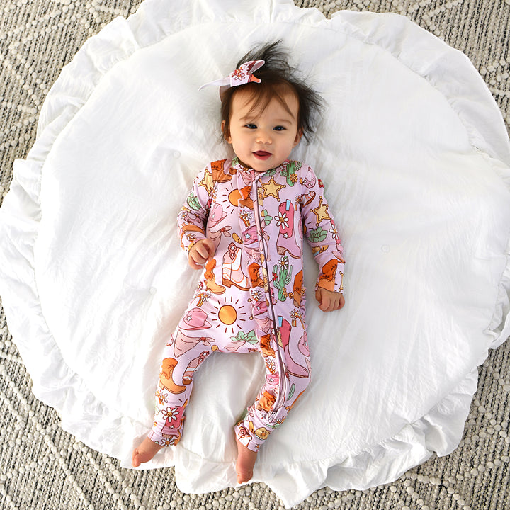 Lainey Pink Western CLIP BOW - Gigi and Max