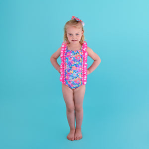 Megan Floral TANK ONE PIECE SWIMSUIT - Gigi and Max