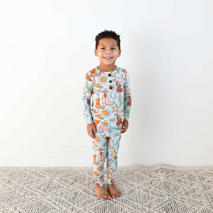 Luke Blue Western TWO PIECE - Gigi and Max