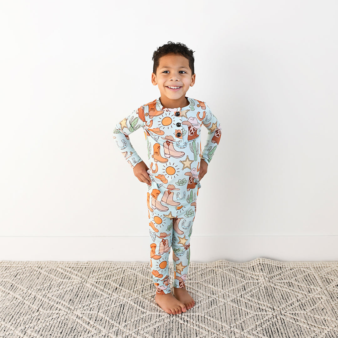 Luke Blue Western TWO PIECE - Gigi and Max