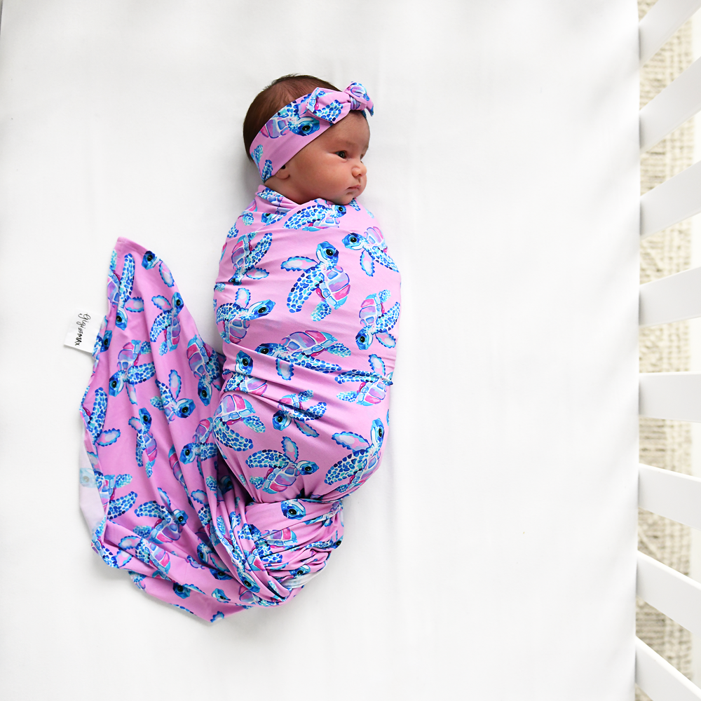 Waverly Sea Turtles TOPKNOT HEADBAND - Gigi and Max