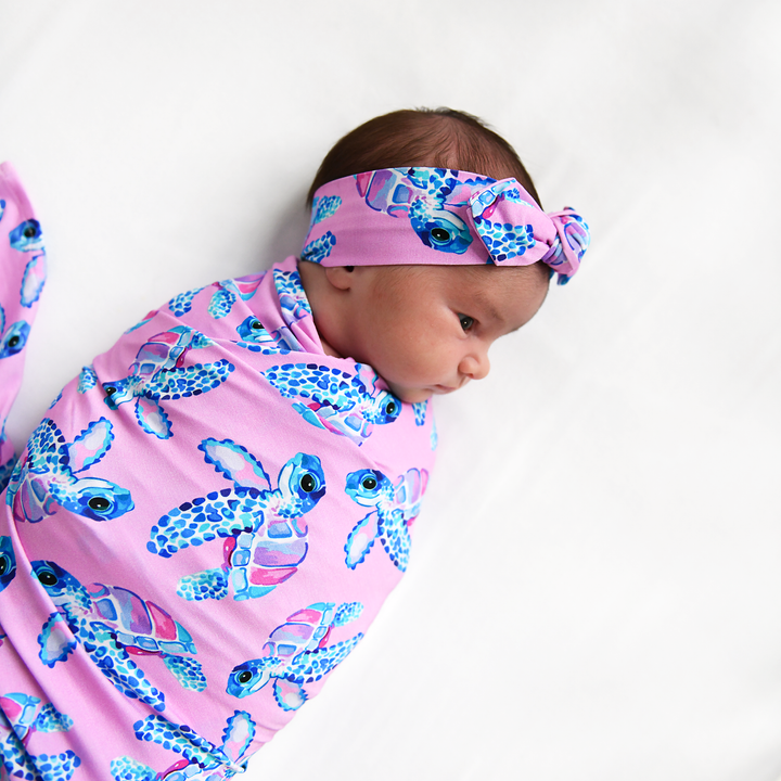 Waverly Sea Turtles SWADDLE - Gigi and Max