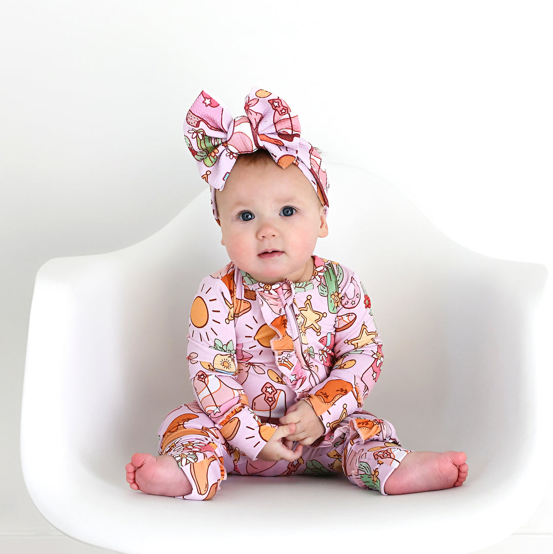 Lainey Pink Western HEADWRAP - Gigi and Max