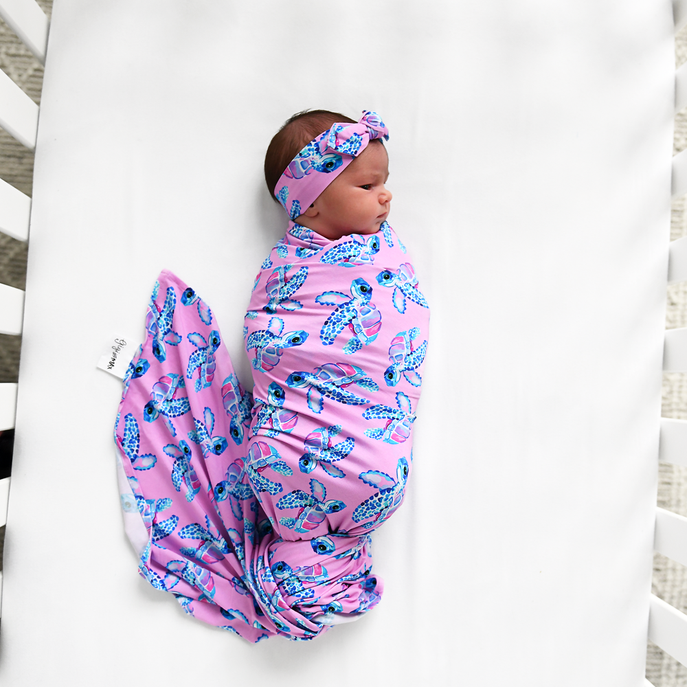 Waverly Sea Turtles SWADDLE - Gigi and Max