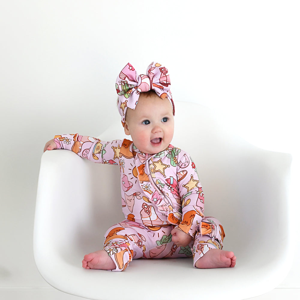 Lainey Pink Western HEADWRAP - Gigi and Max